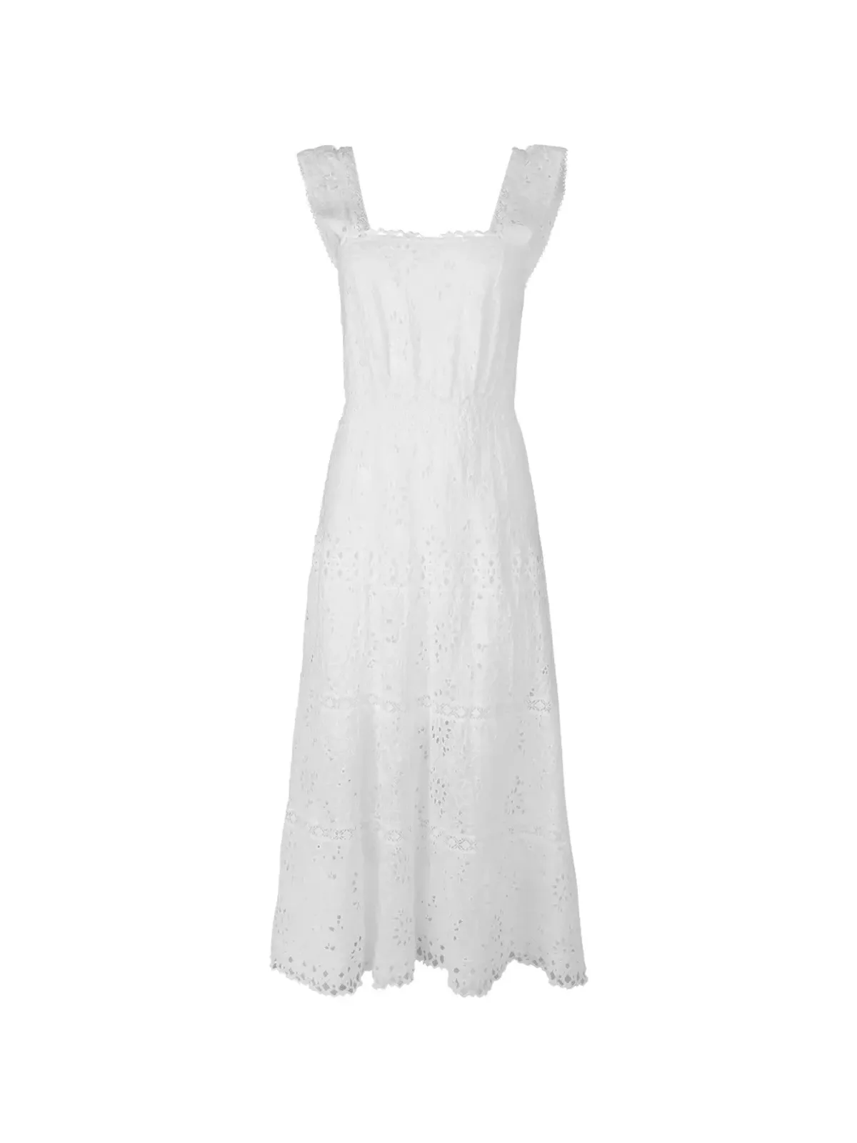 Temptation Positano Paprika openwork dress - 画像1