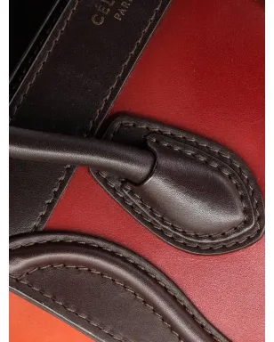 Celine Pre-Owned トリカラー ラゲージバッグ レザー ナノ クロスボディバッグ - レッド - サムネイル5