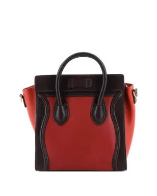 Celine Pre-Owned トリカラー ラゲージバッグ レザー ナノ クロスボディバッグ - レッド - サムネイル2