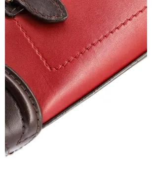 Celine Pre-Owned トリカラー ラゲージバッグ レザー ナノ クロスボディバッグ - レッド - サムネイル4