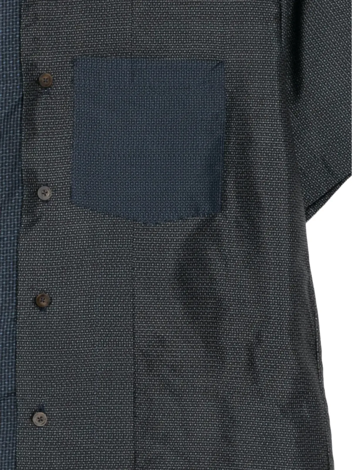 By Walid OSHIMA KIMONO CUBAN shirt - Black - 画像3