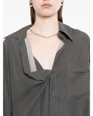 Alexander Wang ロゴプリントシャツドレス - サムネイル5