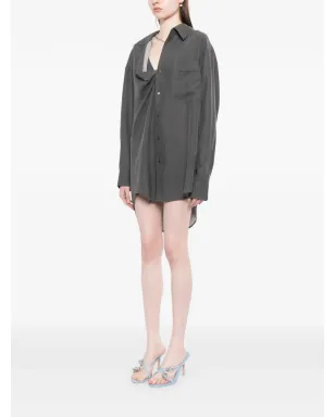 Alexander Wang ロゴプリントシャツドレス - サムネイル3