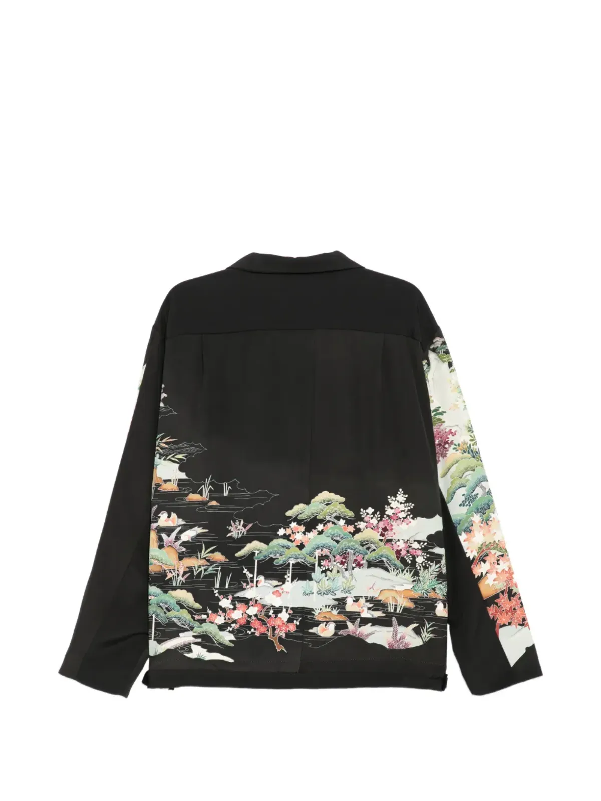 By Walid Chinese Repatch Rain Jacket - Black - 画像2