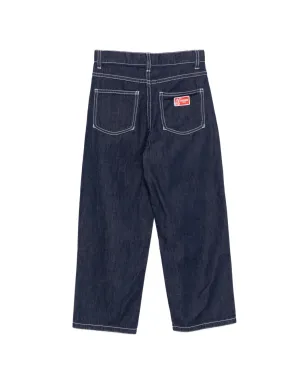 Kenzo Kids ロゴパッチジーンズ - ブルー - サムネイル2