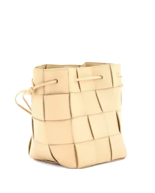 Bottega Veneta Pre-Owned Cassette Maxi Intrecciato Leather Small bucket bag - Neutrals - サムネイル1