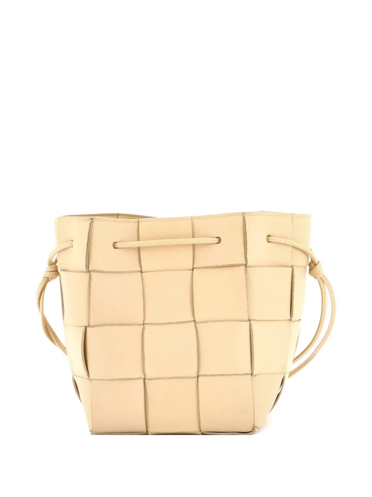 Bottega Veneta Pre-Owned Cassette Maxi Intrecciato Leather Small bucket bag - Neutrals - 画像3