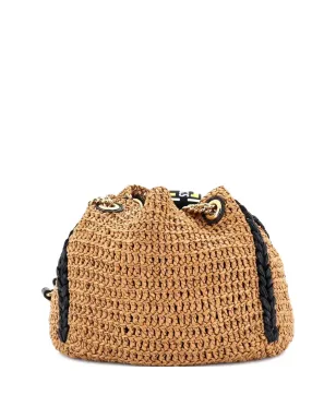 Gucci Pre-Owned GG Marmont Chain Raffia tote bag - Brown - サムネイル4