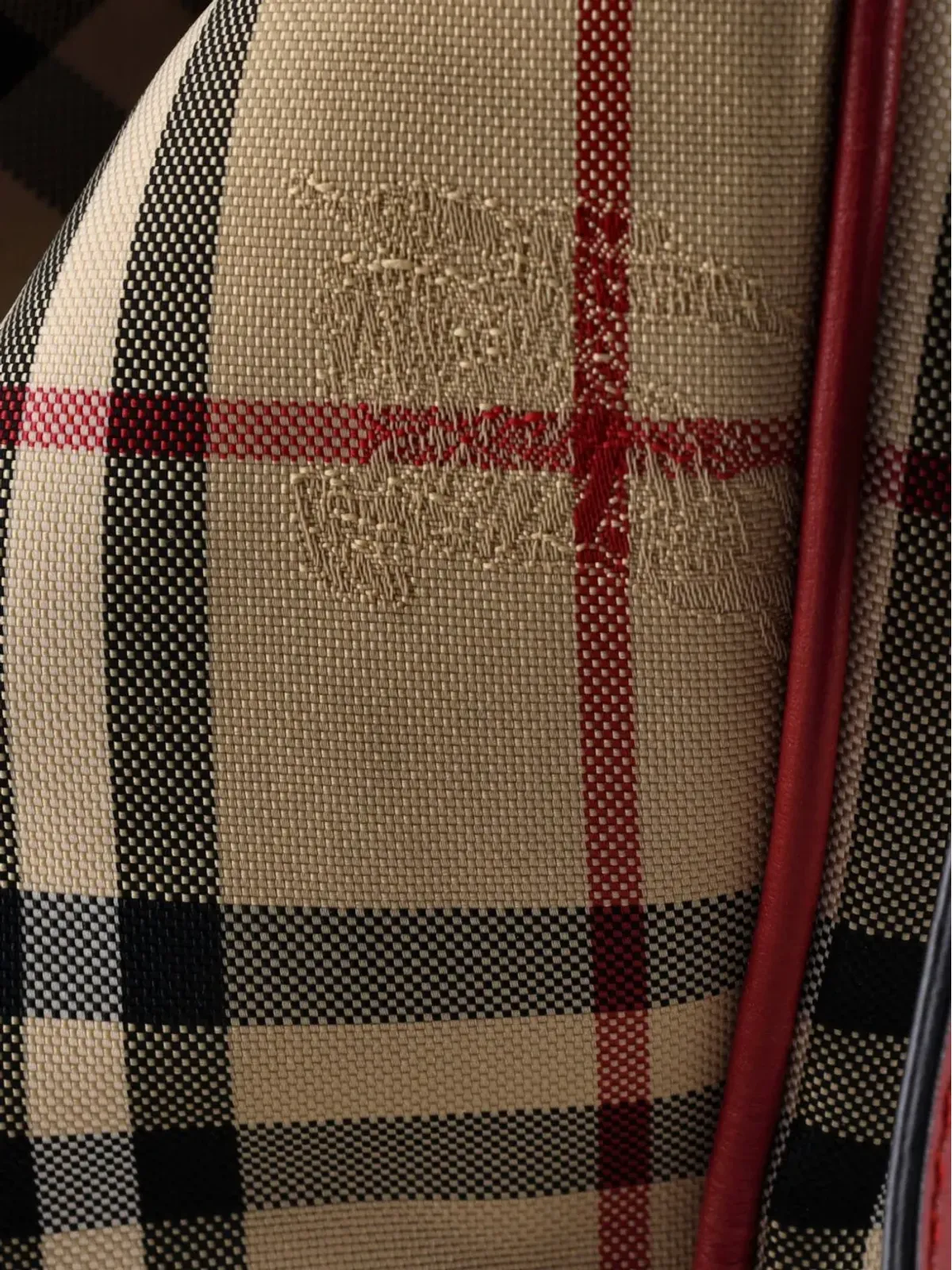 Burberry ビンテージ カンタベリー・ホースフェリーチェック・キャンバス・トートバッグ - 画像5