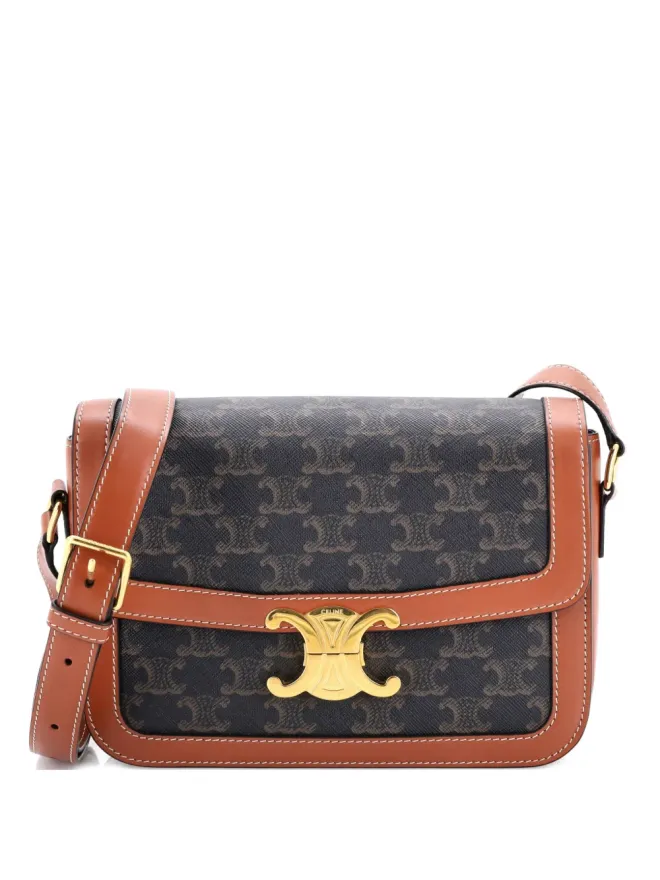 Celine Pre-Owned Celine Pre-Owned トリオンフ コーテッドキャンバス ショルダーバッグ - ブラウンの商品画像