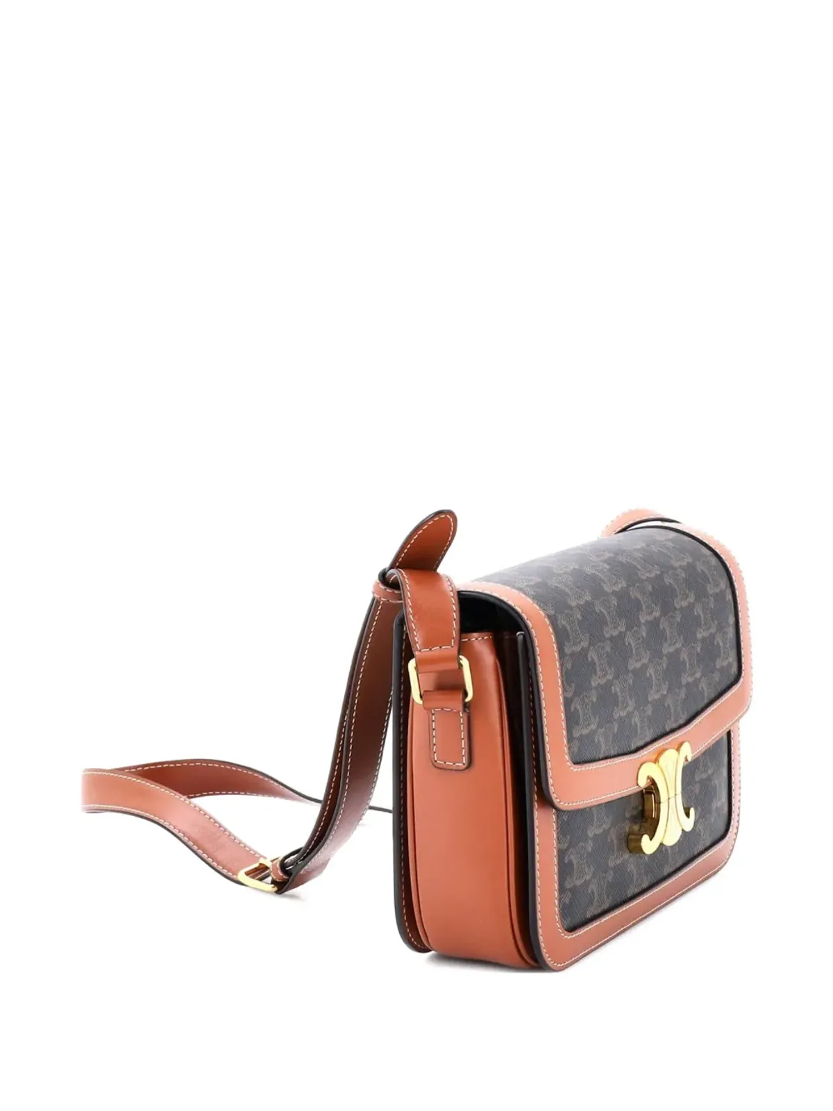 Celine Pre-Owned トリオンフ コーテッドキャンバス ショルダーバッグ - ブラウン - 画像3