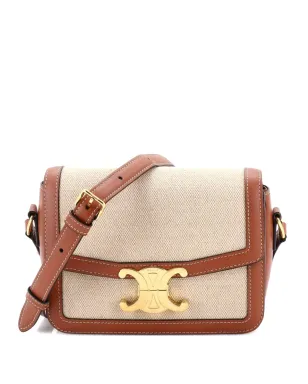 Celine Pre-Owned Triomphe Shoulder Bag Canvas with Leather Teen crossbody bag - Neutrals - サムネイル1