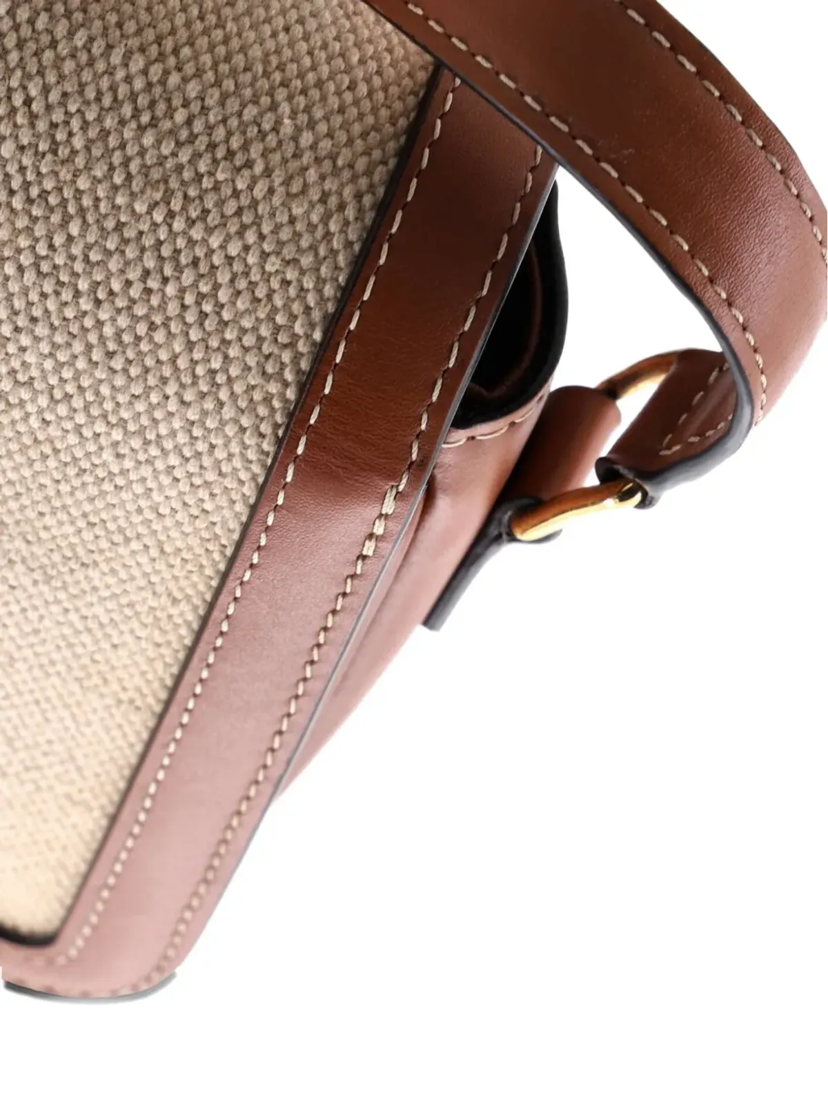 Celine Pre-Owned Triomphe Shoulder Bag Canvas with Leather Teen crossbody bag - Neutrals - 画像5