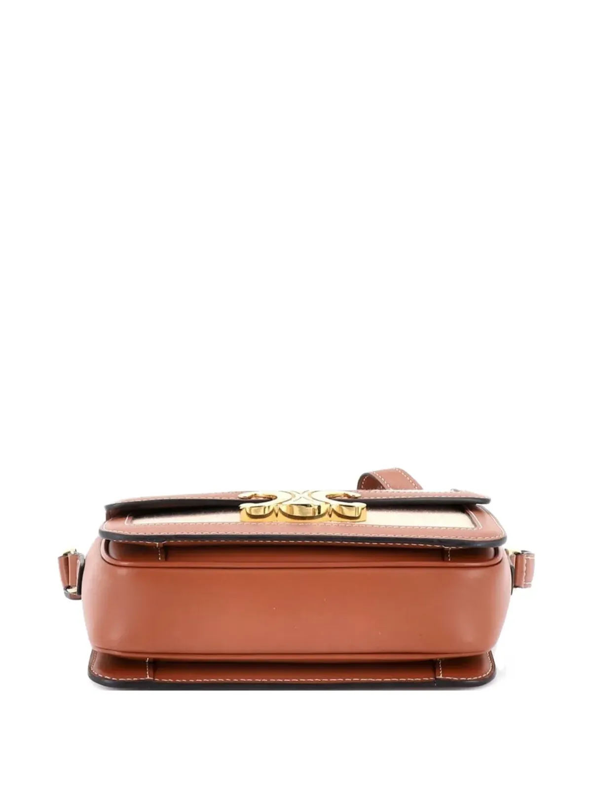Celine Pre-Owned Triomphe Shoulder Bag Canvas with Leather Teen crossbody bag - Neutrals - 画像4