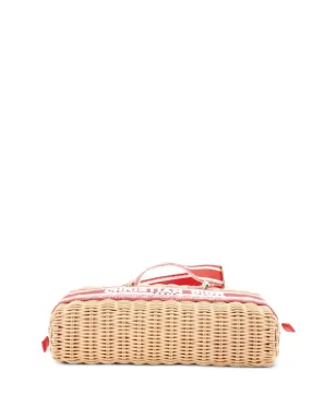 Christian Dior Pre-Owned Dioriviera Lady D-Joy Bag ウィッカーとトワル・ド・ジュイ ジャカード ミディアム サッチェル - サムネイル4