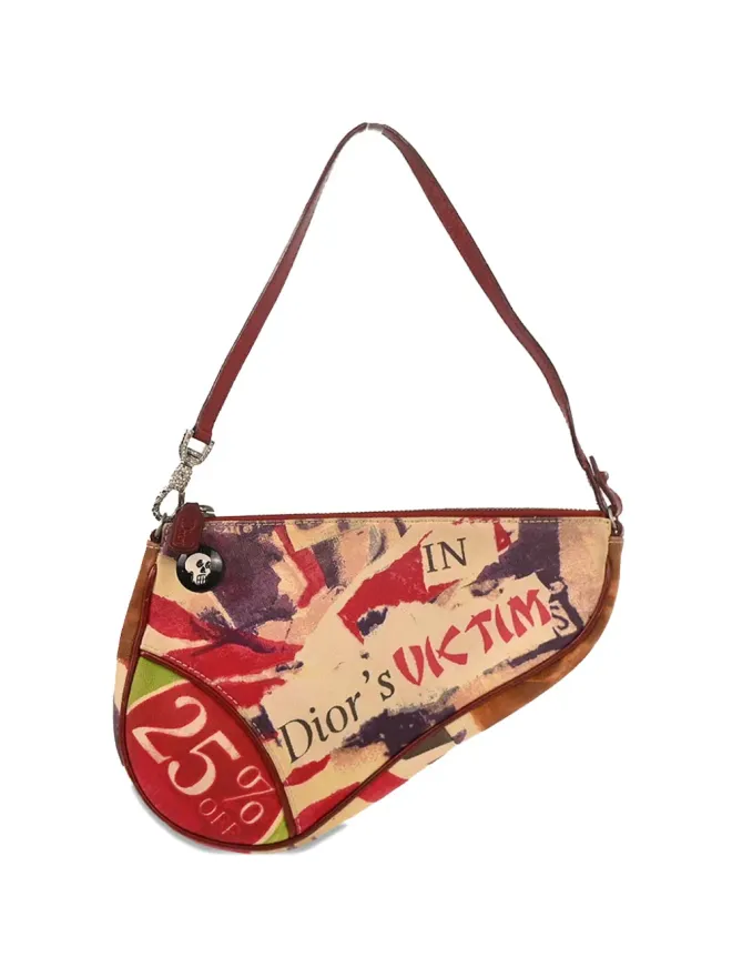 Christian Dior Pre-Owned Christian Dior Pre-Owned ヴィンテージ 2003プリント サドルショルダーバッグの商品画像
