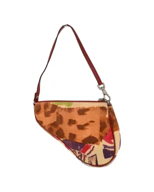 Christian Dior Pre-Owned ヴィンテージ 2003プリント サドルショルダーバッグ - サムネイル2