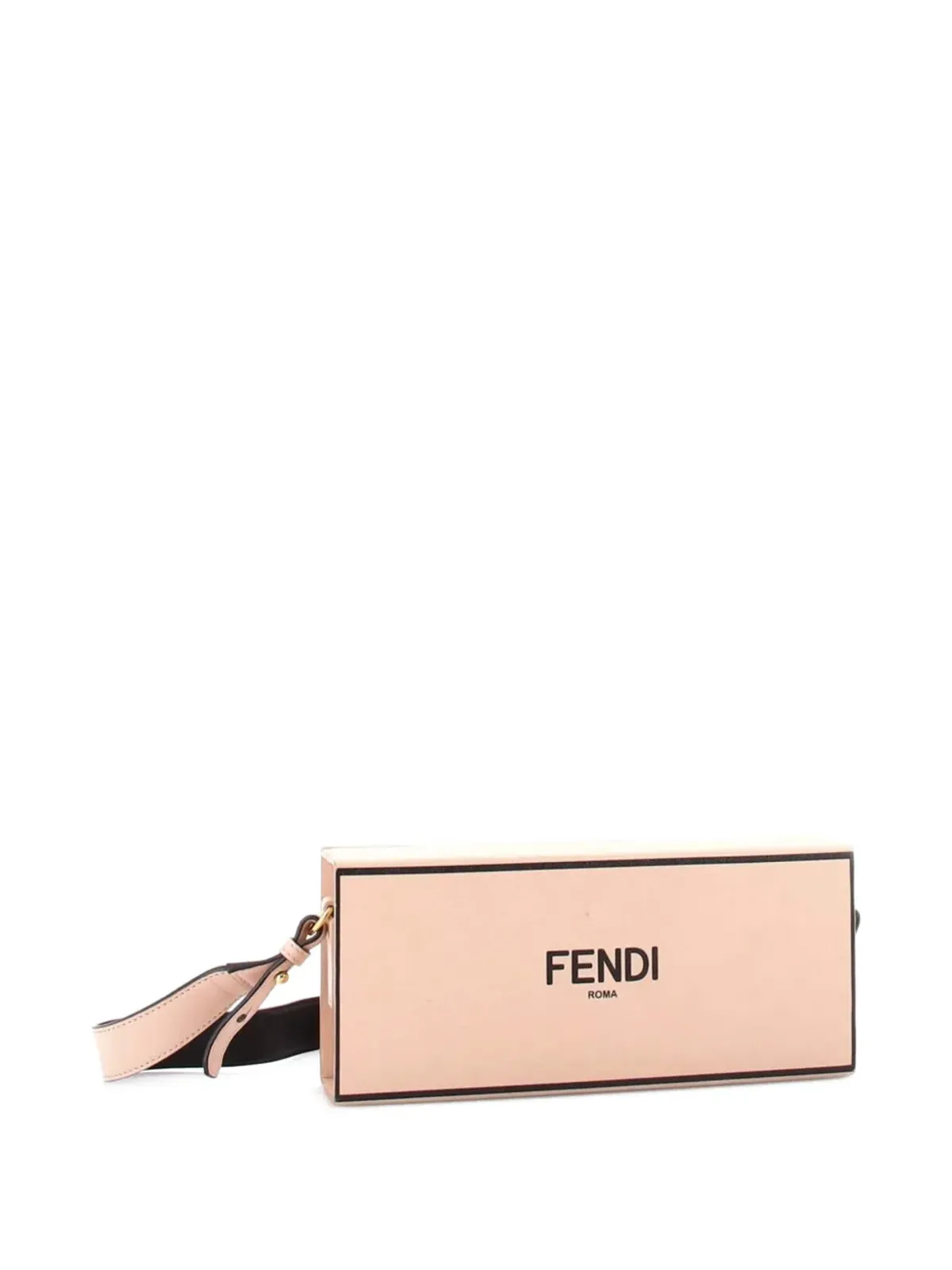 Fendi Pre-Owned ロゴ水平ボックス型クロスボディバッグ レザー ブラック - 画像3