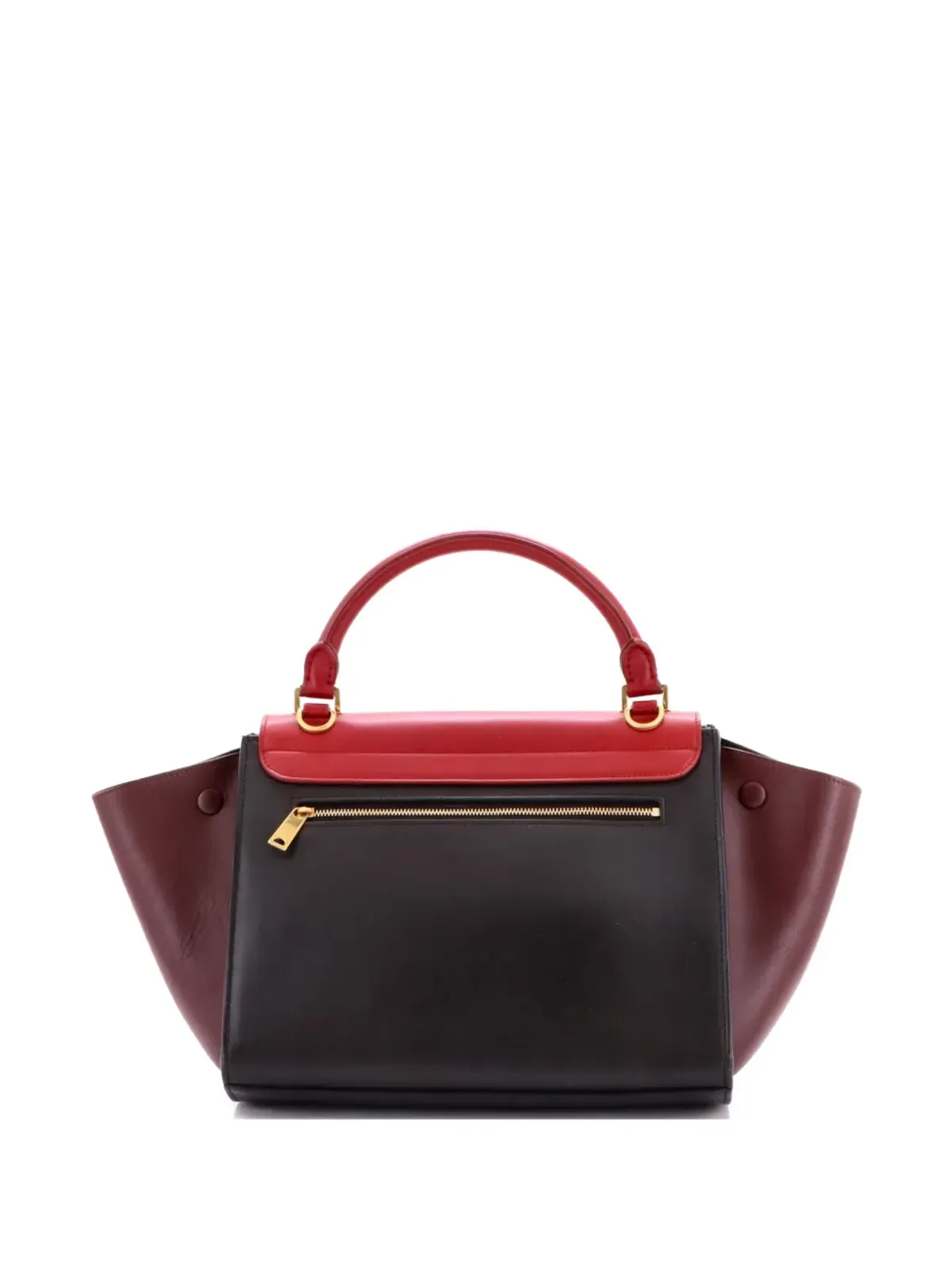 Celine Pre-Owned トリコロール トラペーズバッグ レザー サッチェル - 画像1