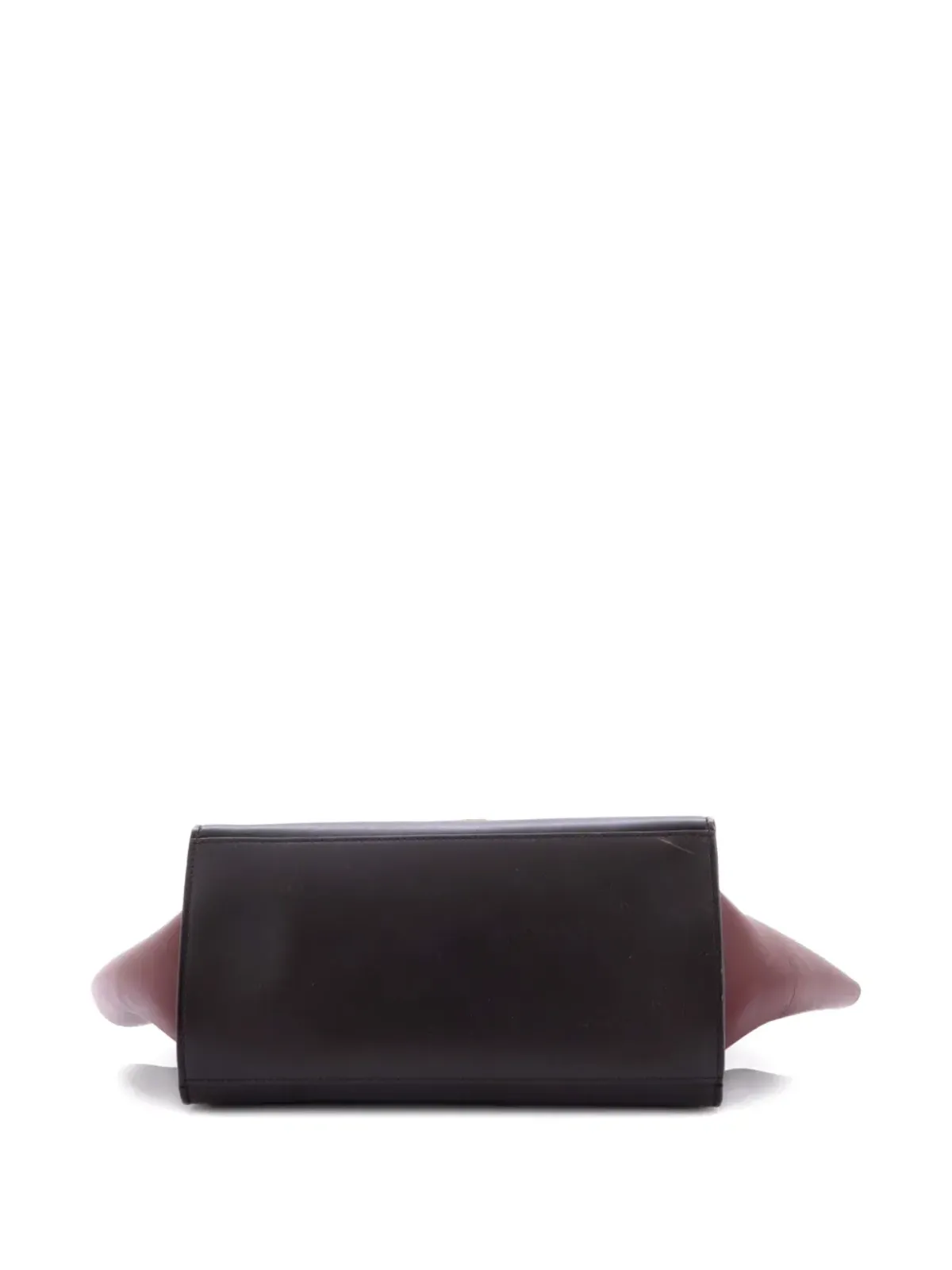 Celine Pre-Owned トリコロール トラペーズバッグ レザー サッチェル - 画像3