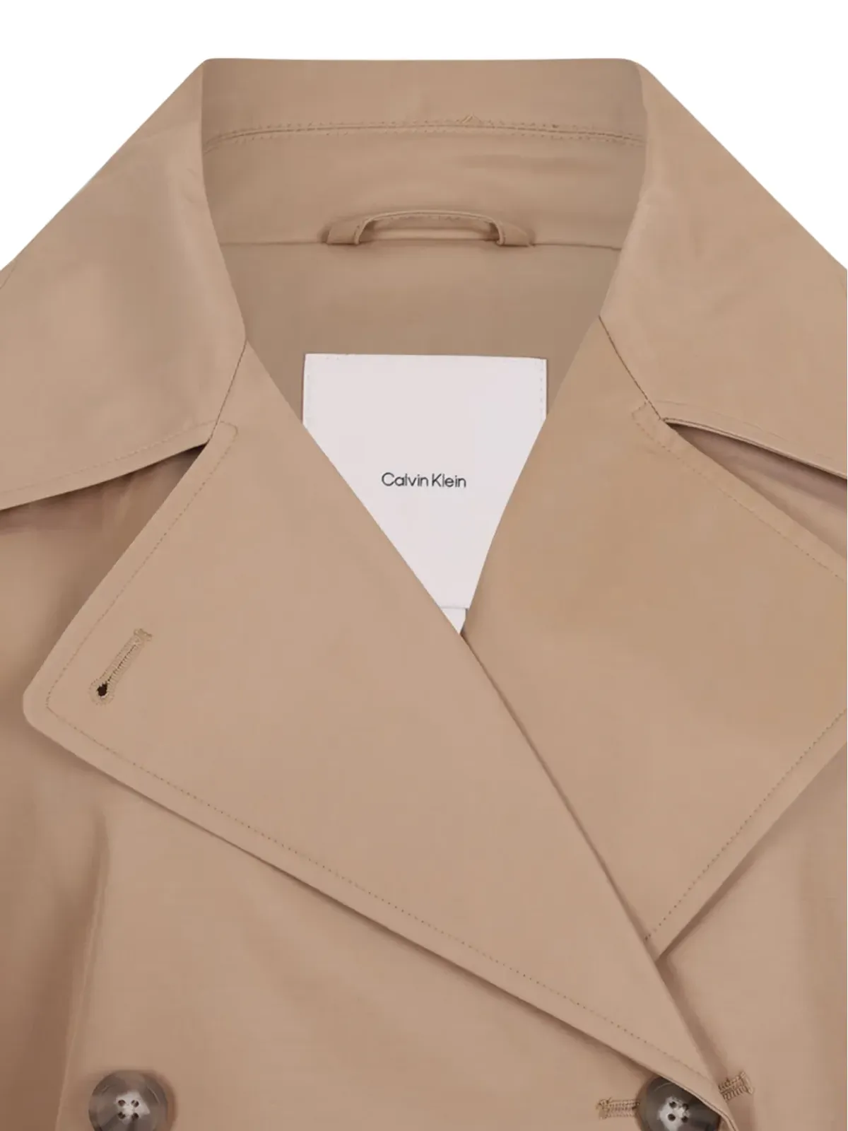Calvin Klein ダブルブレスト ベルト付き トレンチコート - 画像3