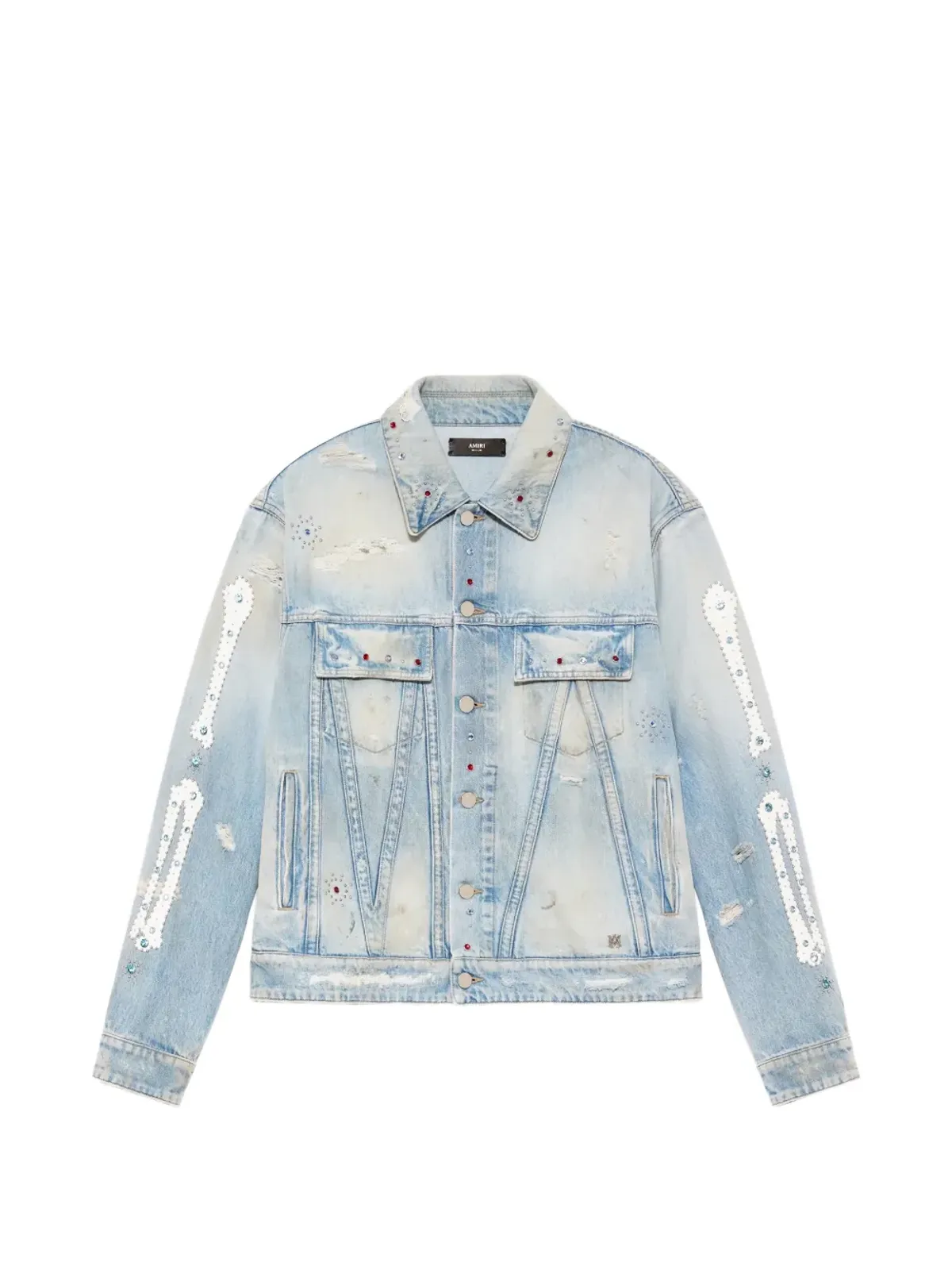 AMIRI ダメージ加工デニムジャケット - 画像1