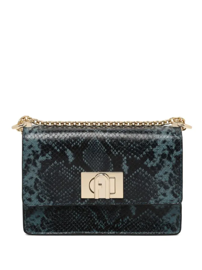Furla Furla ヘビ柄ショルダーバッグの商品画像