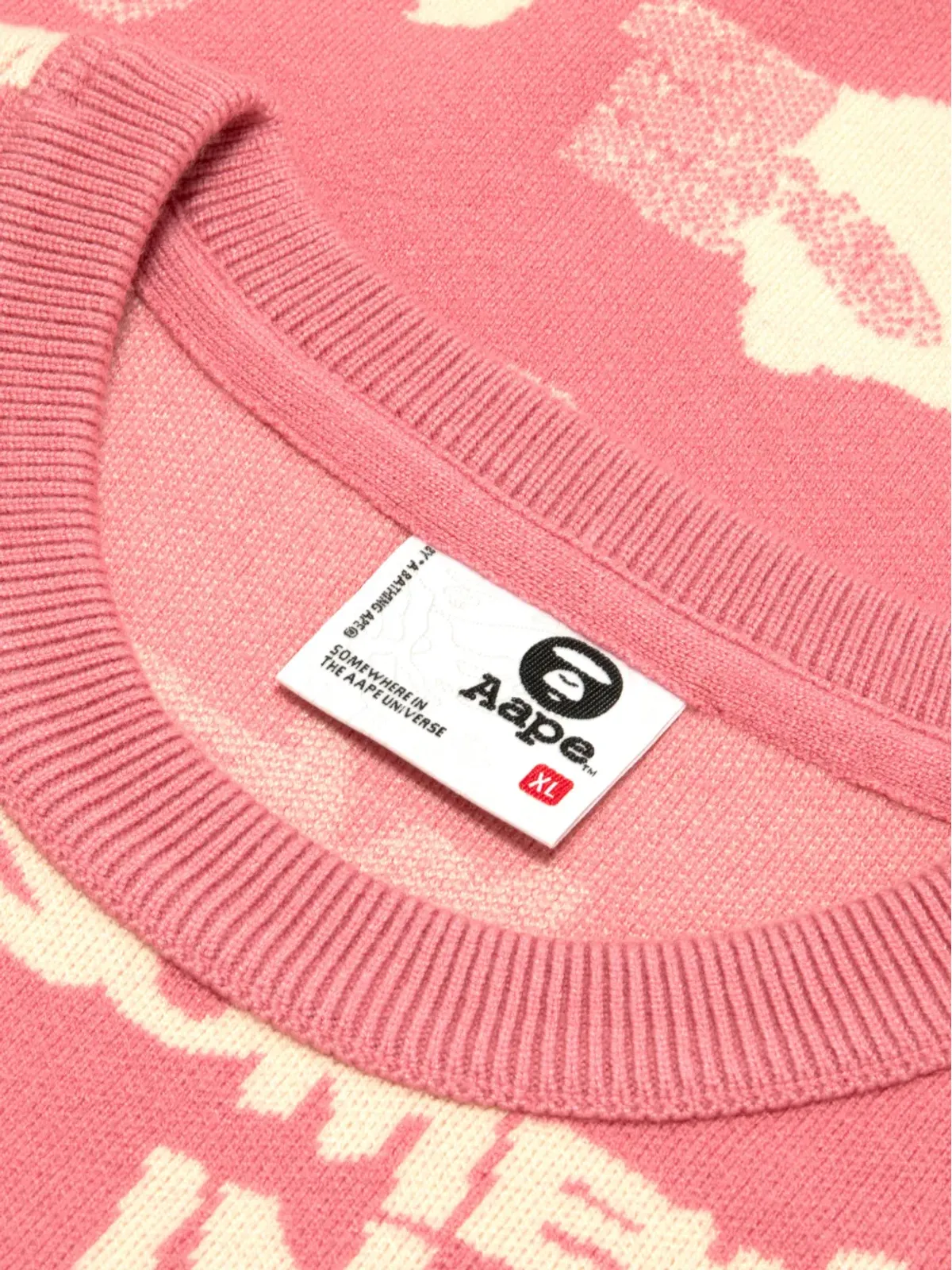 AAPE BY *A BATHING APE® ロゴ入りクルーネックセーター - 画像3