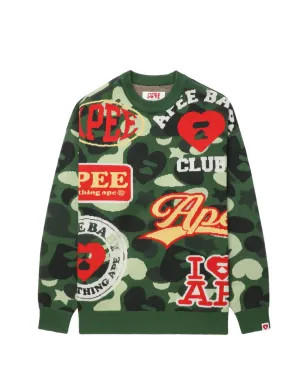 APEE™ by *A BATHING APE® カモフラージュセーター - サムネイル1