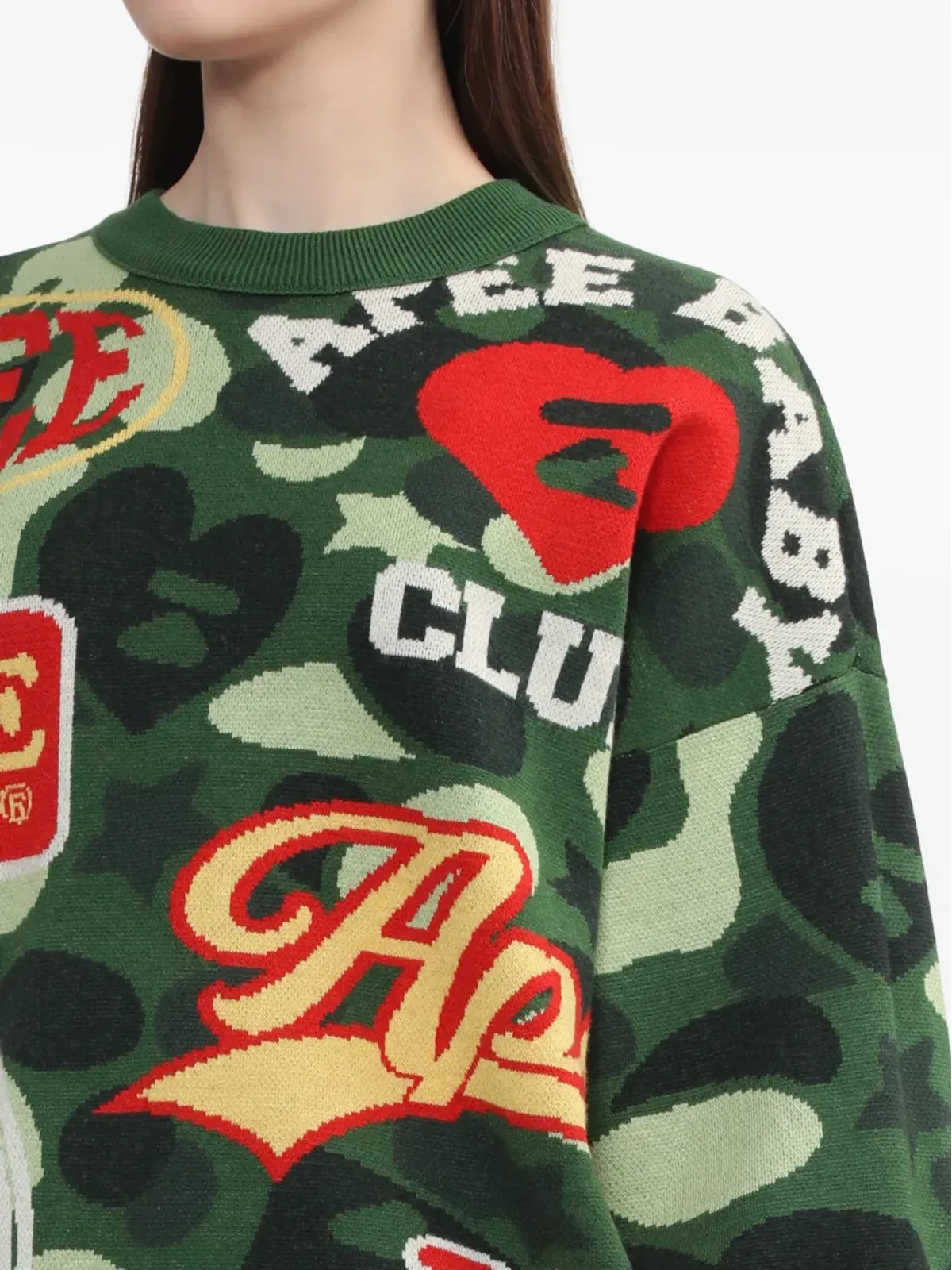 APEE™ by *A BATHING APE® カモフラージュセーター - 画像5