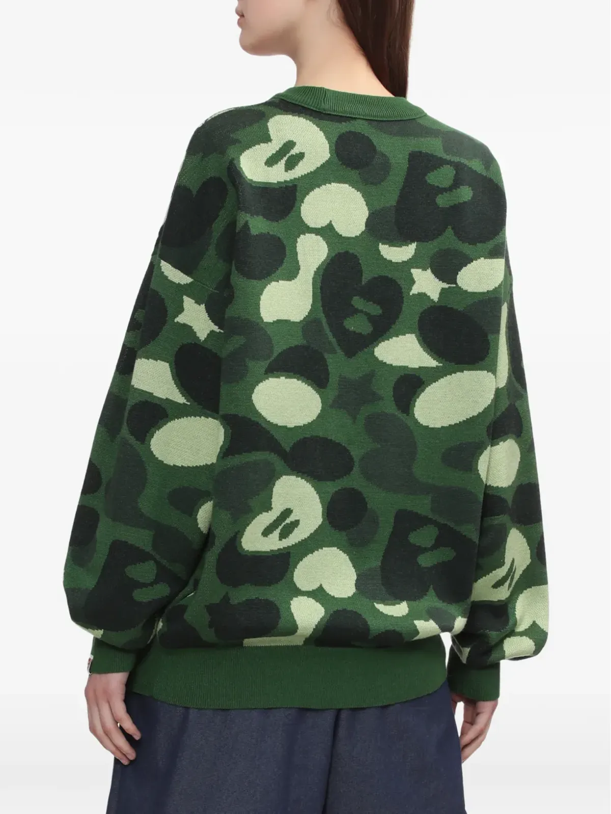 APEE™ by *A BATHING APE® カモフラージュセーター - 画像4