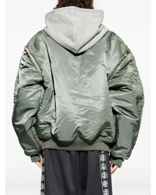 VETEMENTS フード付きボンバージャケット - サムネイル4