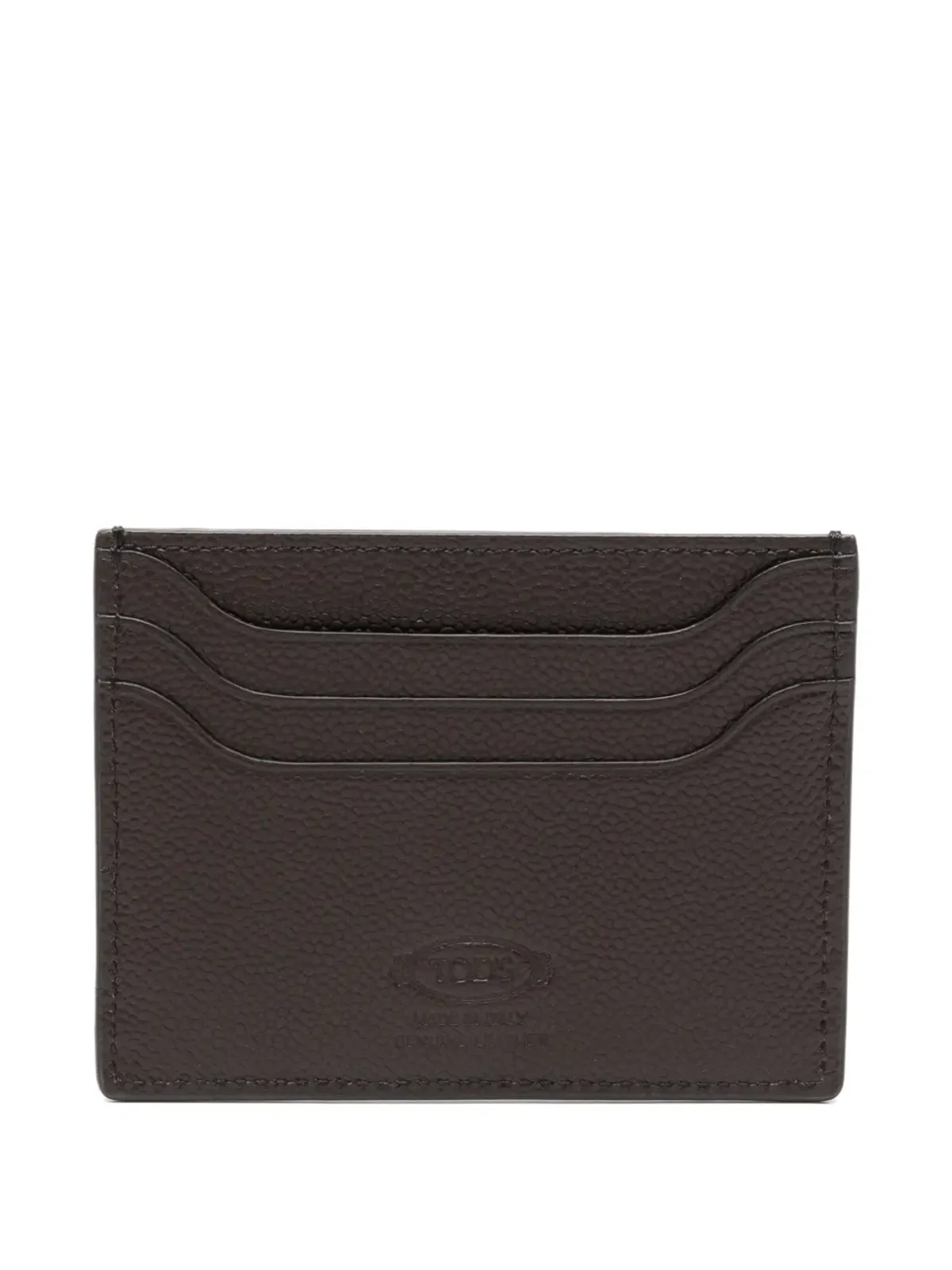 Tod's ロゴレザーカードホルダー - 画像2