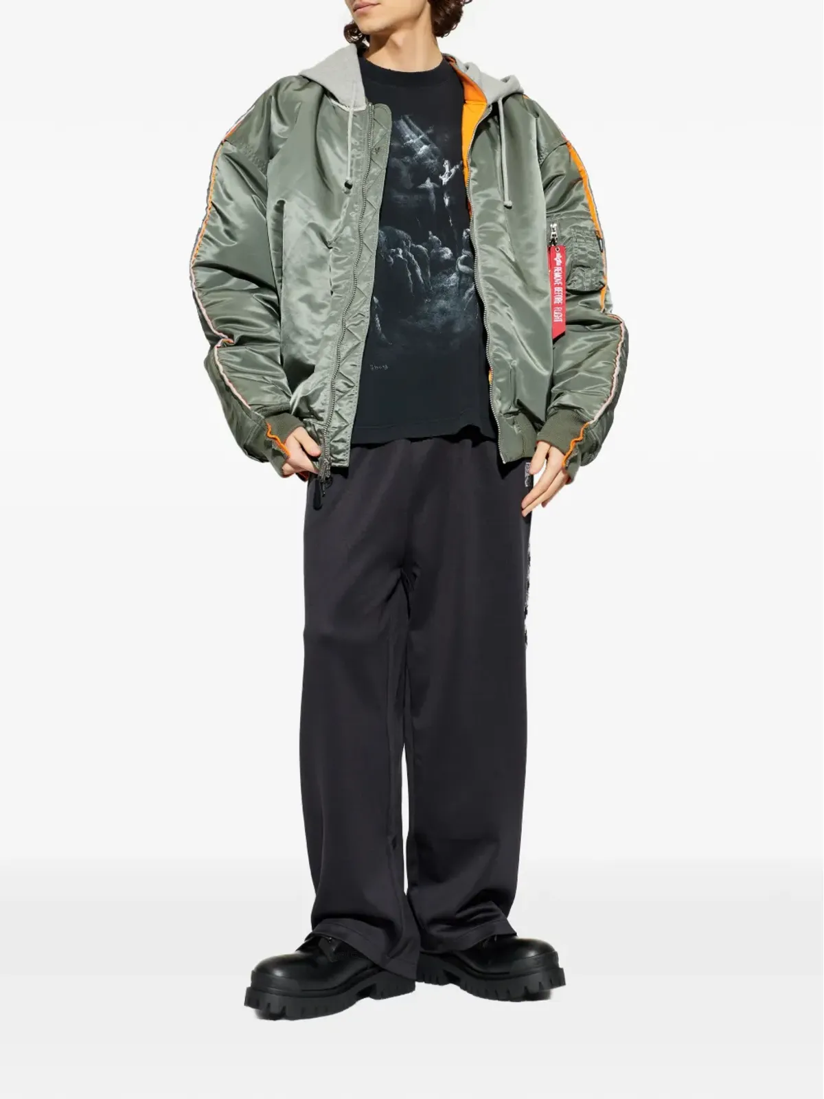 VETEMENTS ロゴディテール トラックパンツ - ブラック - 画像2