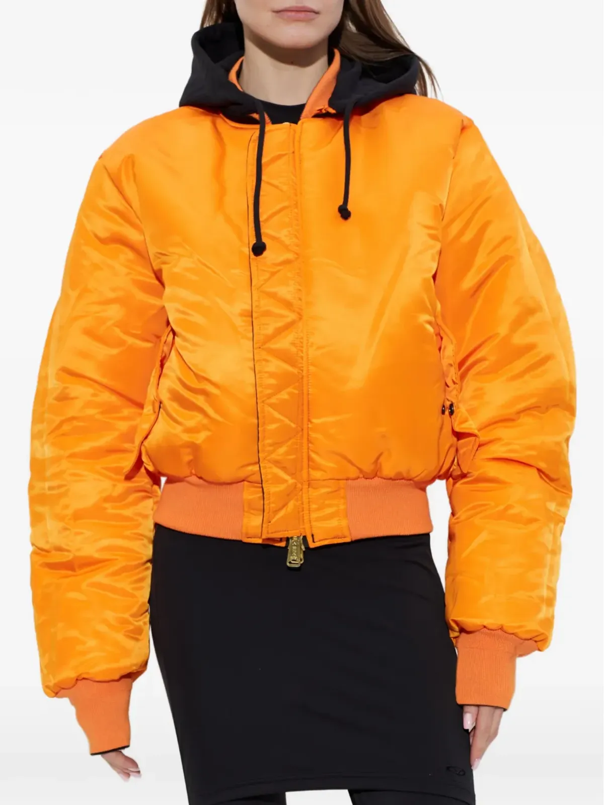 VETEMENTS フード付きボンバー ジャケット - 画像4
