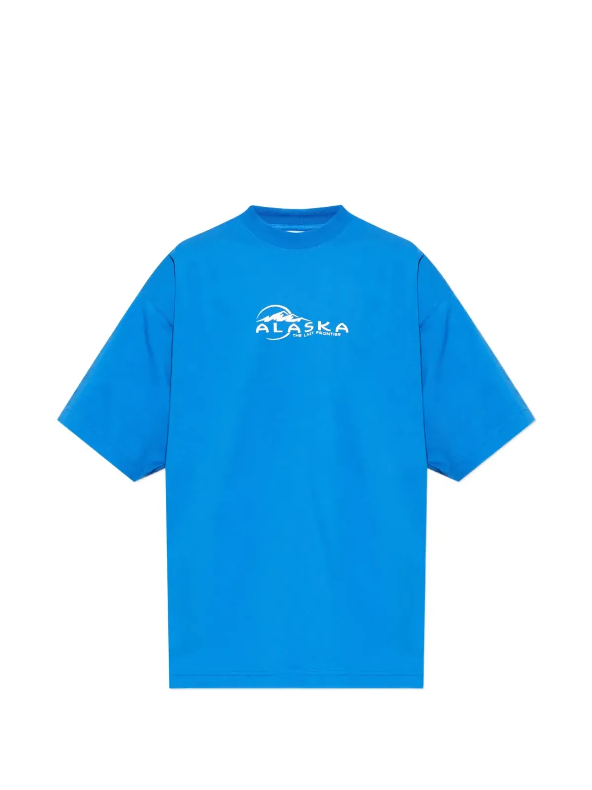VETEMENTS cotton graphic T-shirt - Blue - 画像1