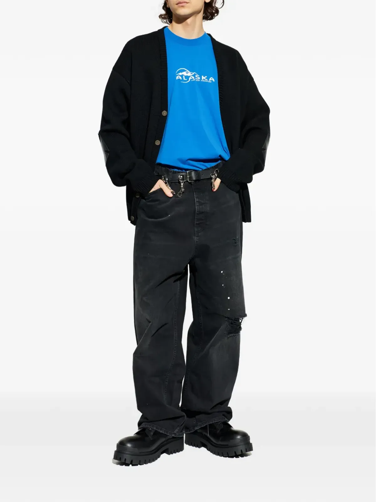 VETEMENTS cotton graphic T-shirt - Blue - 画像2