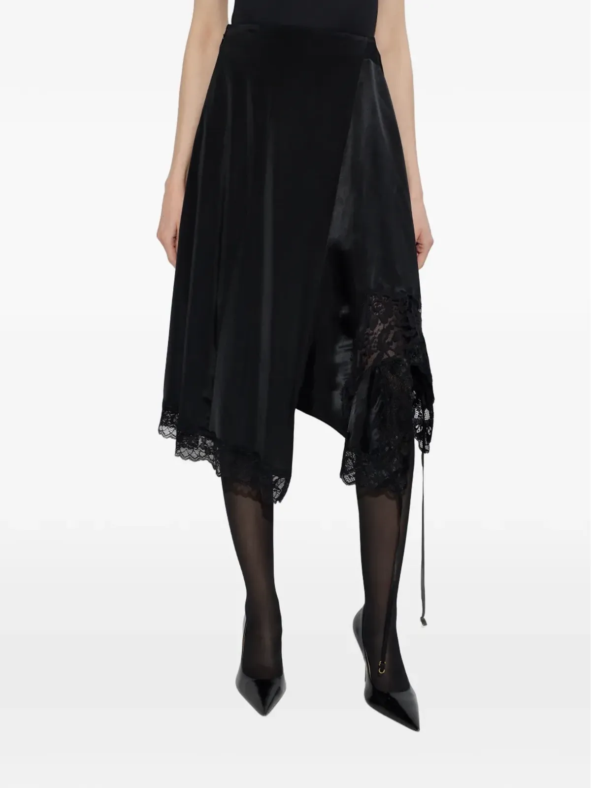 VETEMENTS レーストリム アシンメトリースカート - 画像3