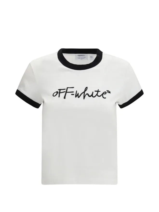 OFF-WHITE Off-White embroidered T-shirtの商品画像
