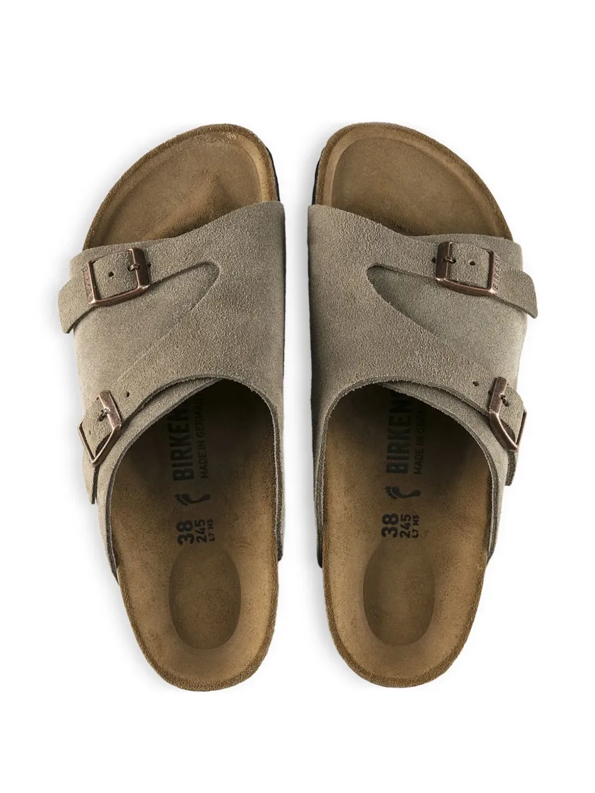 Birkenstock Zürich バックルストラップサンダル - グレー - 画像3