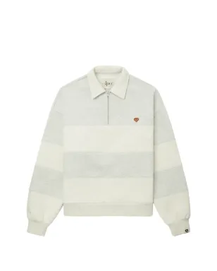 APEE™ by A BATHING APE ストライプ柄ジップポロシャツ - サムネイル1