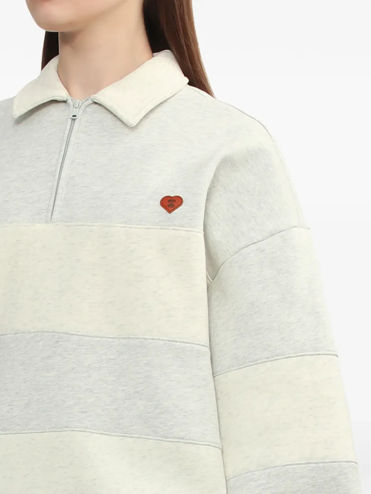 APEE™ by A BATHING APE ストライプ柄ジップポロシャツ - 画像5