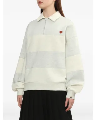 APEE™ by A BATHING APE ストライプ柄ジップポロシャツ - サムネイル3