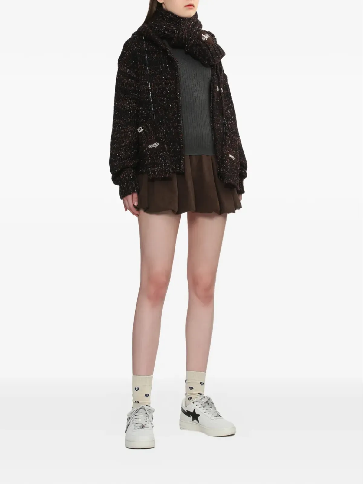 APEE by A BATHING APE コーデュロイ フレアスカート - 画像2