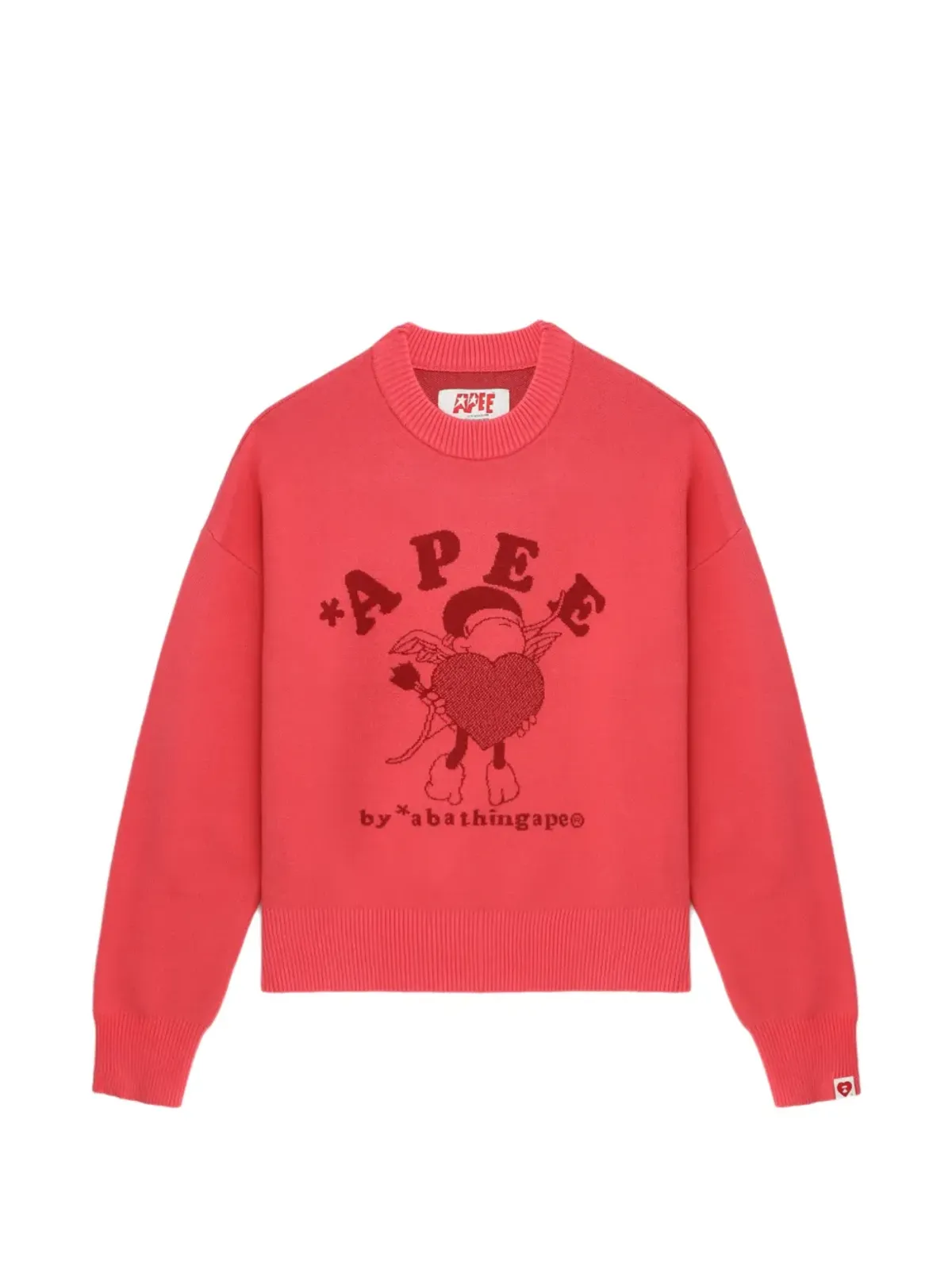 APEE™ by *A BATHING APE® graphic knitted sweater - Pink - 画像1