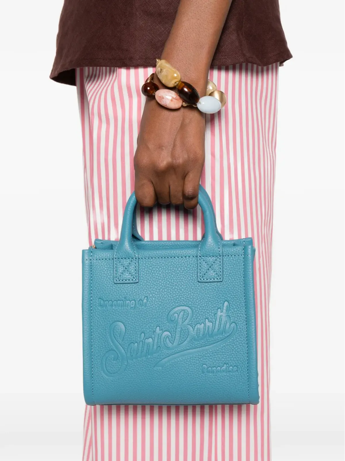 MC2 Saint Barth Vanity ロゴエンボストートバッグ - 画像2