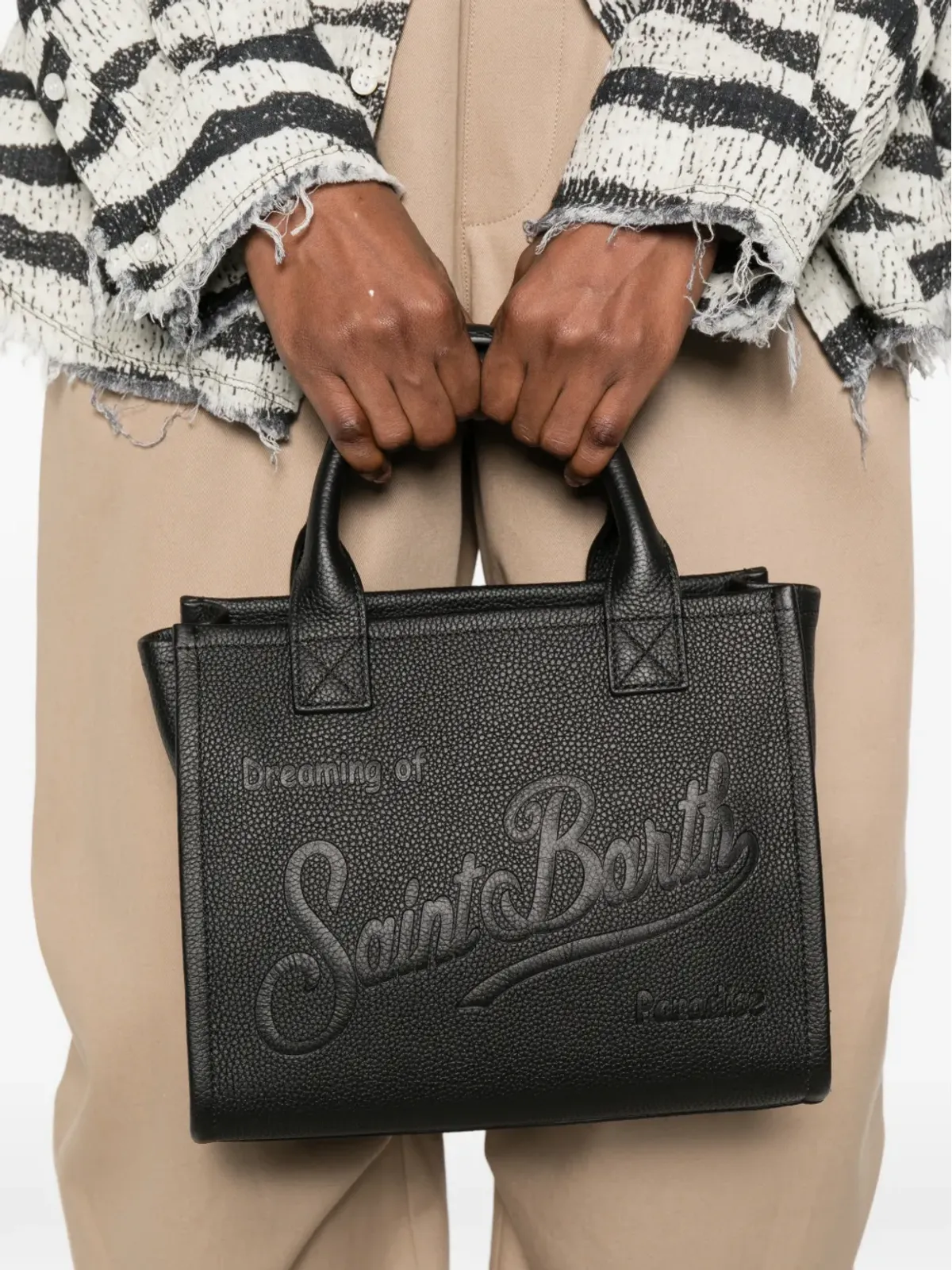 MC2 Saint Barth Vanity エンボス加工 トップハンドル トートバッグ - 画像2