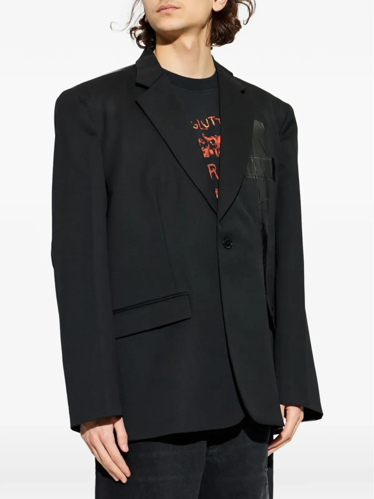 VETEMENTS クロスパッチブレザー - 画像3