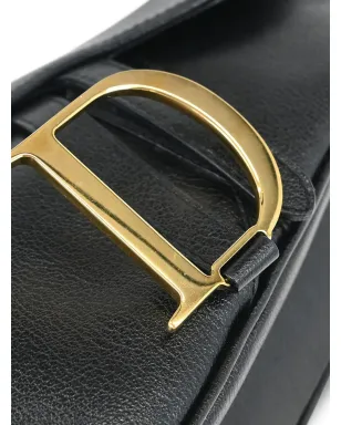 Christian Dior ビンテージ 2001 D-Charm サドルハンドバッグ - ブラック - サムネイル5