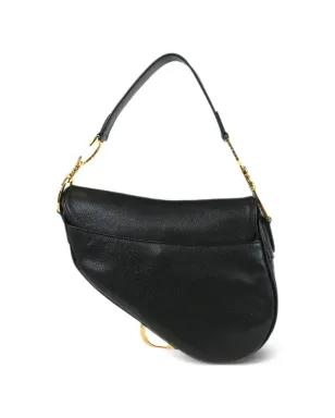 Christian Dior ビンテージ 2001 D-Charm サドルハンドバッグ - ブラック - サムネイル2